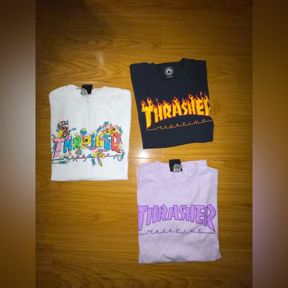 TRASHER Tee Shirts Bundle Deal - Picture 1 of 10
